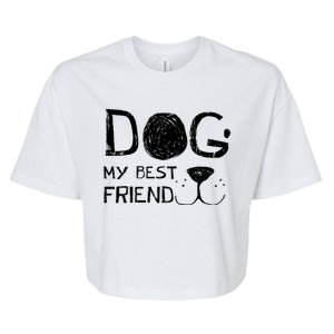 Dogs Are My Best Friend Bella+Canvas Jersey Crop Tee