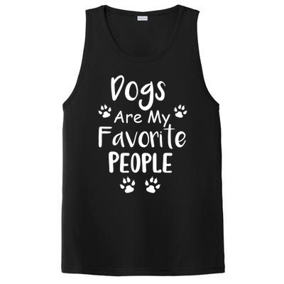 Dogs Are My Favorite People Gift Funny Dog Pet Lovers Cute Gift PosiCharge Competitor Tank