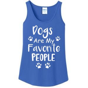 Dogs Are My Favorite People Gift Funny Dog Pet Lovers Cute Gift Ladies Essential Tank