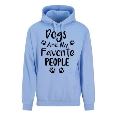 Dogs Are My Favorite People Gift Funny Dog Pet Lovers Cute Gift Unisex Surf Hoodie