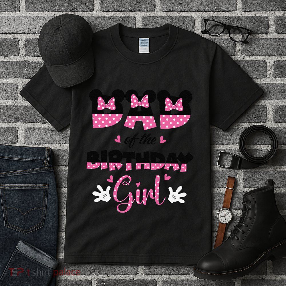 Dad And Mom Birthday Girl Mouse Family Matching Tall T-Shirt