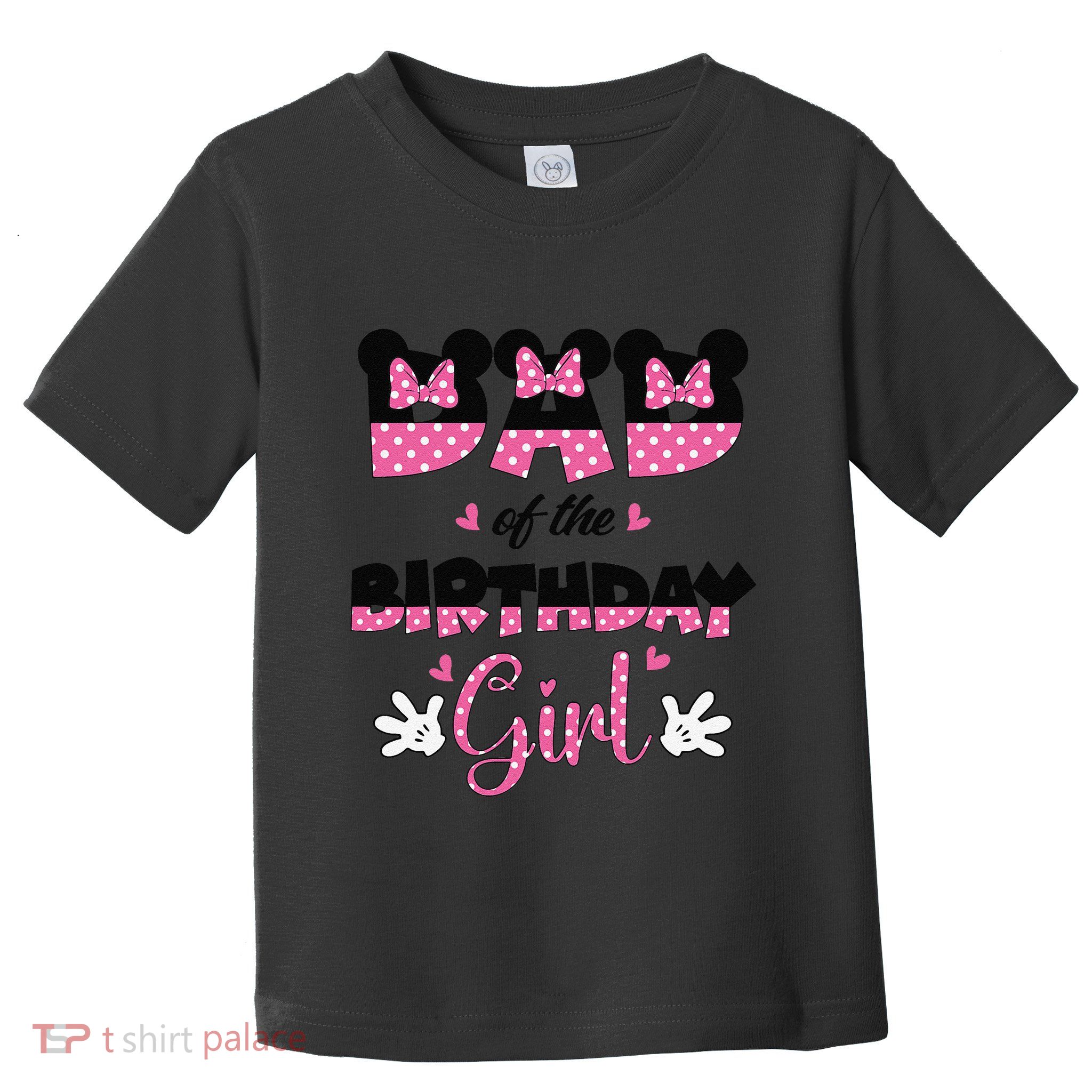 Dad And Mom Birthday Girl Mouse Family Matching Toddler T-Shirt