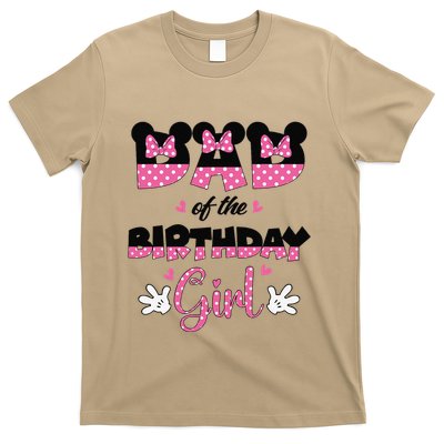 Dad And Mom Birthday Girl Mouse Family Matching T-Shirt