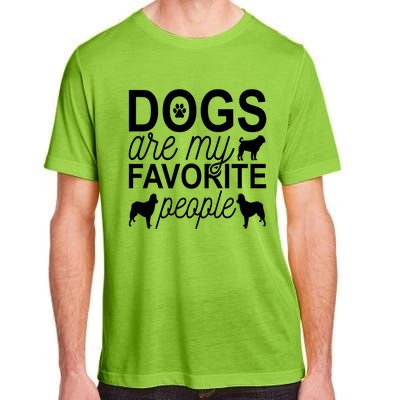 Dogs Are My Favorite People Funny Gift Hund Mops Artikel Möpse Mops Gift Adult ChromaSoft Performance T-Shirt