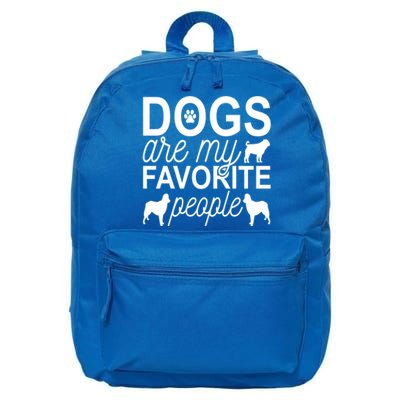 Dogs Are My Favorite People Funny Gift Hund Mops Artikel Möpse Mops Gift 16 in Basic Backpack