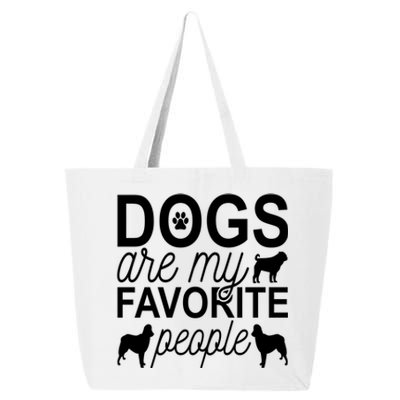 Dogs Are My Favorite People Funny Gift Hund Mops Artikel Möpse Mops Gift 25L Jumbo Tote