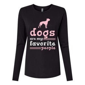 Dogs Are My Favorite People American Bulldog Meaningful Gift Womens Cotton Relaxed Long Sleeve T-Shirt