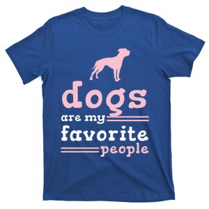 Dogs Are My Favorite People American Bulldog Meaningful Gift T-Shirt