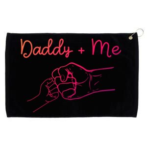 Daddy And Me Best Dad Ever Fist Bump Funny FatherS Day Gift Grommeted Golf Towel