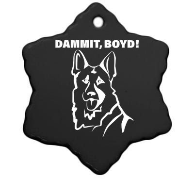 Dammit Boyd! Ceramic Star Ornament