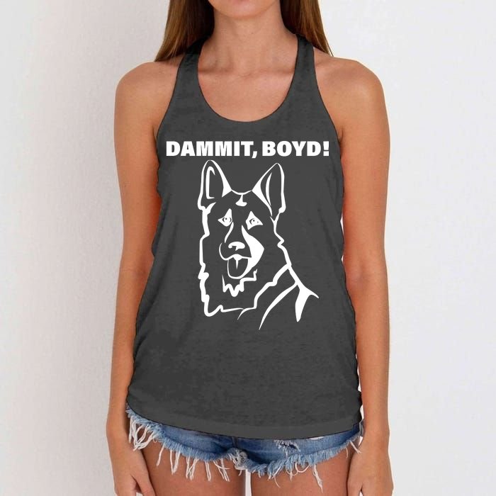 Dammit Boyd! Women's Knotted Racerback Tank