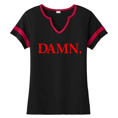 Damn. Ladies Halftime Notch Neck Tee