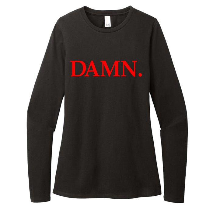 Damn. Womens CVC Long Sleeve Shirt