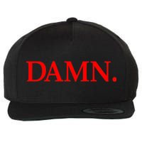 Damn. Wool Snapback Cap