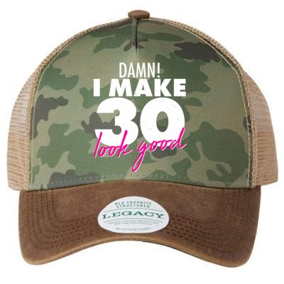 Damn! I Make 30 Look Good Birthday Legacy Tie Dye Trucker Hat