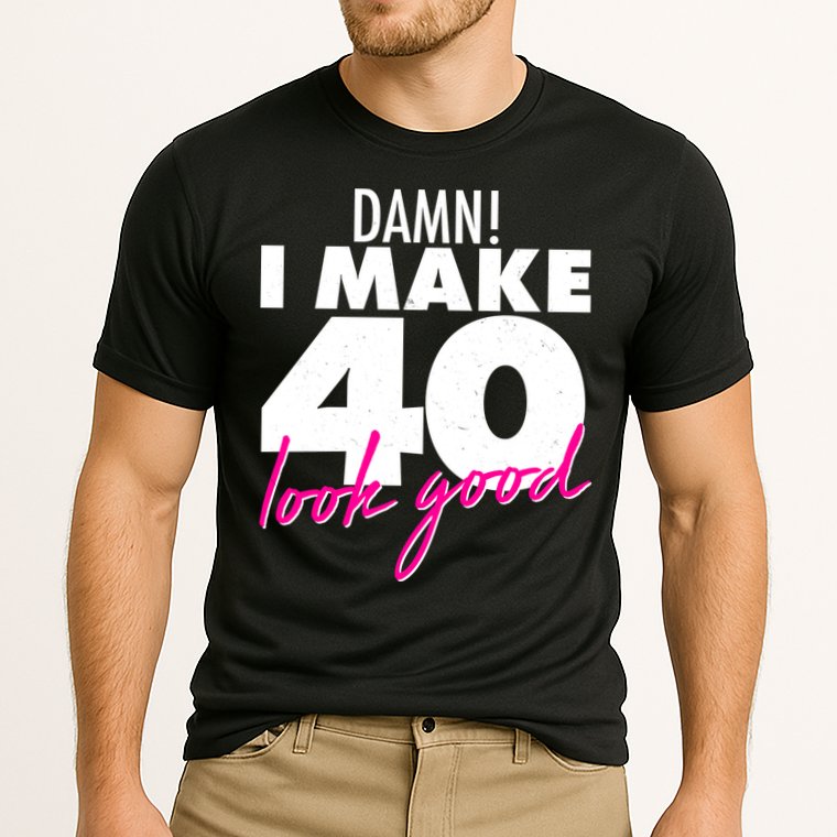 Damn! I Make 40 Look Good Birthday Cooling Performance Crew T-Shirt
