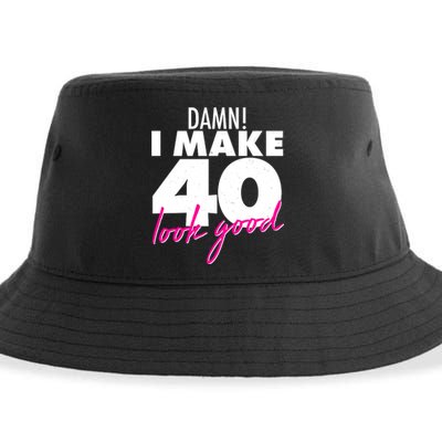 Damn! I Make 40 Look Good Birthday Sustainable Bucket Hat