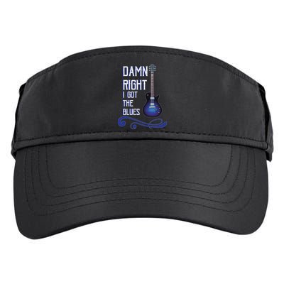 Damn Right I Got The Blues Guitar Adult Drive Performance Visor