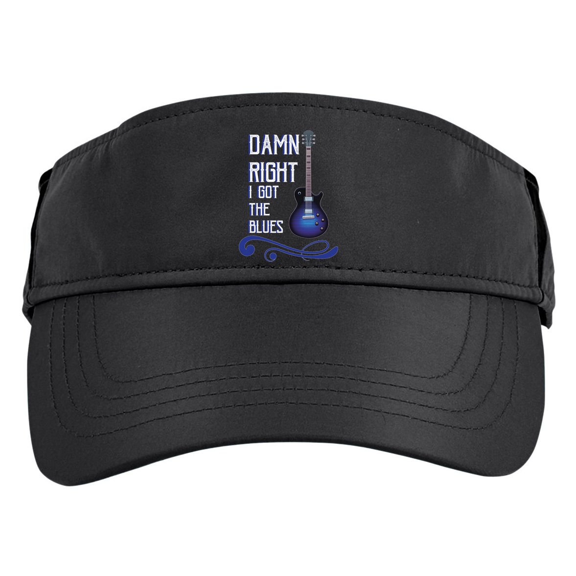 Damn Right I Got The Blues Guitar Adult Drive Performance Visor