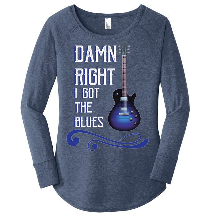 Damn Right I Got The Blues Guitar Women's Perfect Tri Tunic Long Sleeve Shirt