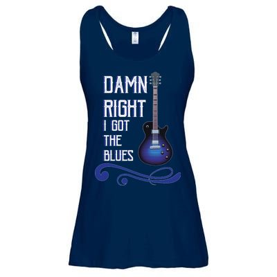 Damn Right I Got The Blues Guitar Ladies Essential Flowy Tank