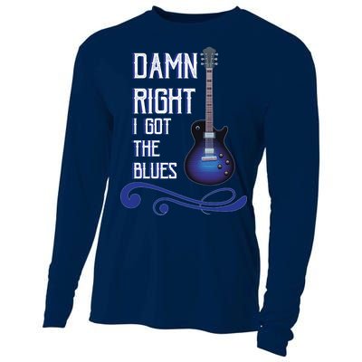 Damn Right I Got The Blues Guitar Cooling Performance Long Sleeve Crew