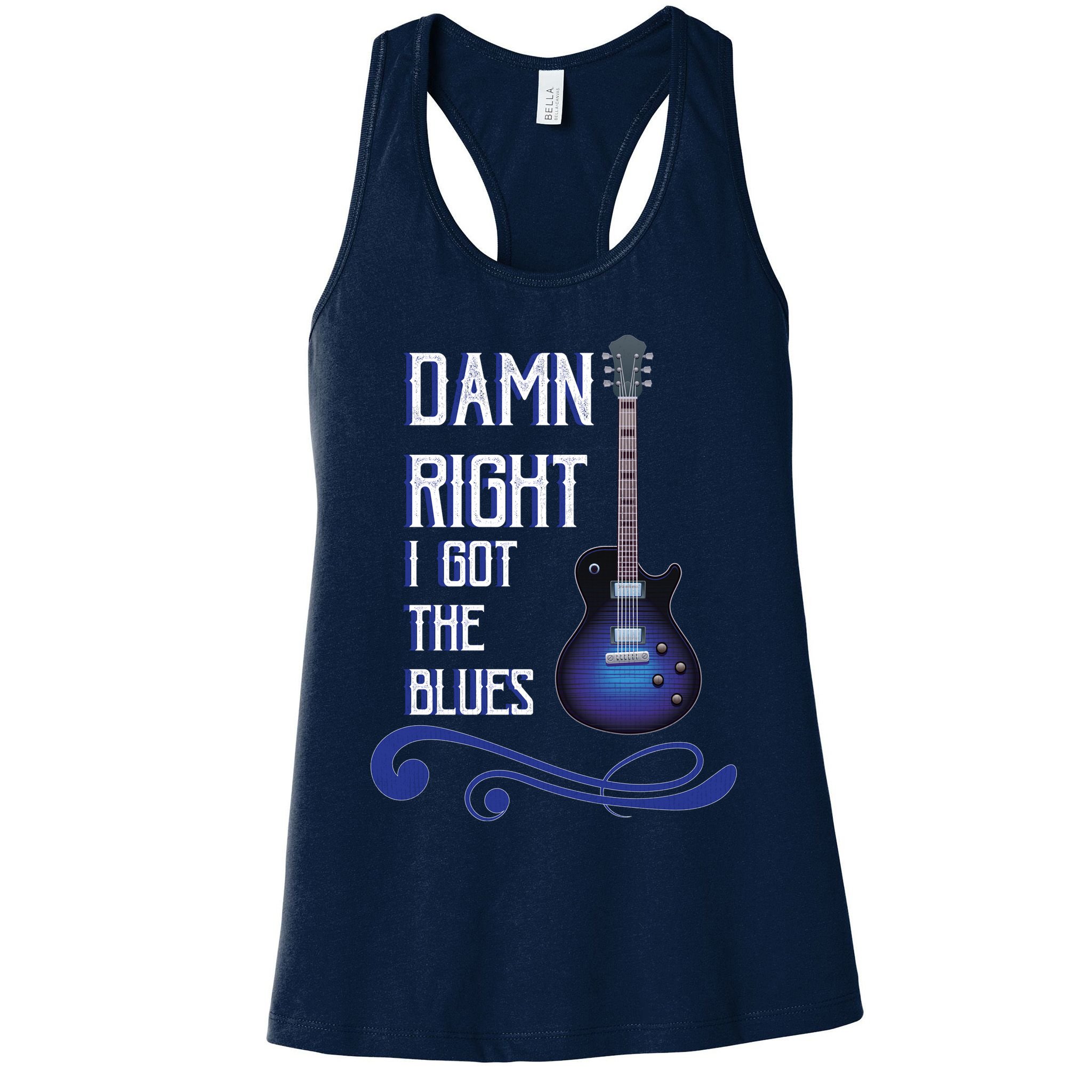 Damn Right I Got The Blues Guitar Womens Tank Top