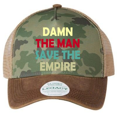 Damn The Man Save The Empire Legacy Tie Dye Trucker Hat