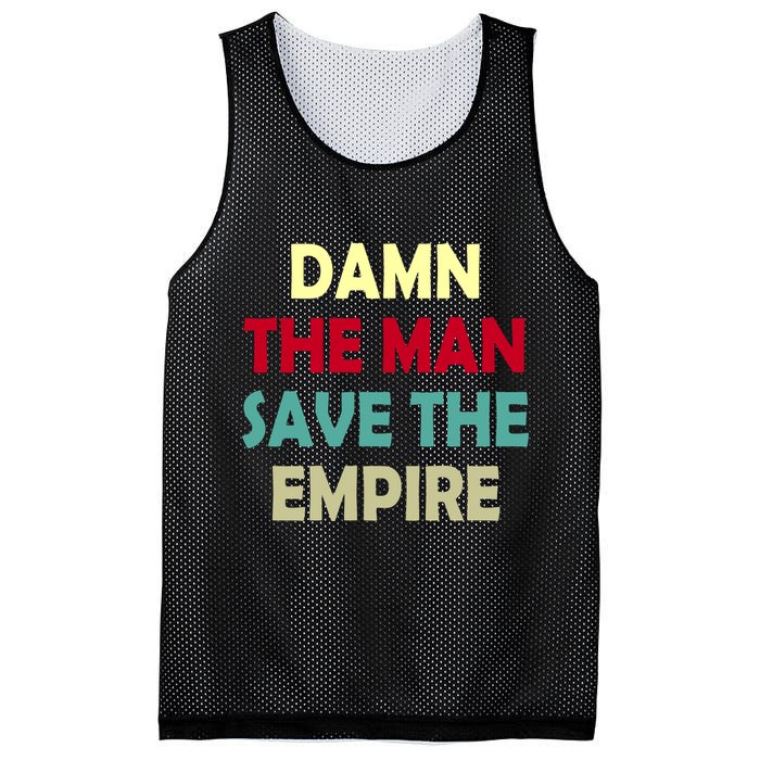 Damn The Man Save The Empire Mesh Reversible Basketball Jersey Tank