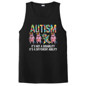 Different Ability Not Disability Unicorn Dab Autism Girl Gift PosiCharge Competitor Tank