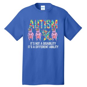 Different Ability Not Disability Unicorn Dab Autism Girl Gift Tall T-Shirt