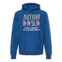 Different Ability Not Disability Unicorn Dab Autism Girl Gift Premium Hoodie