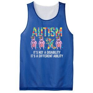 Different Ability Not Disability Unicorn Dab Autism Girl Gift Mesh Reversible Basketball Jersey Tank