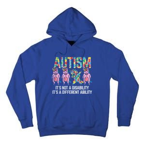 Different Ability Not Disability Unicorn Dab Autism Girl Gift Tall Hoodie