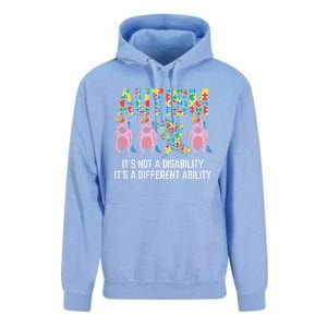 Different Ability Not Disability Unicorn Dab Autism Girl Gift Unisex Surf Hoodie