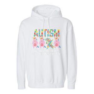 Different Ability Not Disability Unicorn Dab Autism Girl Gift Garment-Dyed Fleece Hoodie