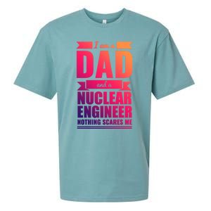 Dad And Nuclear Engineer Nothing Scares Me Fathers Day Gift Cool Gift Sueded Cloud Jersey T-Shirt