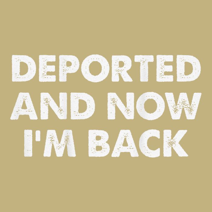 Deported And Now IM Back Funny Cooling Performance Long Sleeve Crew