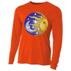 Day And Night Inspirational Motivational Creative Design Gift Cooling Performance Long Sleeve Crew