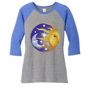 Day And Night Inspirational Motivational Creative Design Gift Women's Tri-Blend 3/4-Sleeve Raglan Shirt