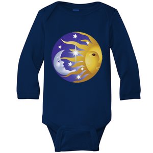 Day And Night Inspirational Motivational Creative Design Gift Baby Long Sleeve Bodysuit