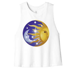 Day And Night Inspirational Motivational Creative Design Gift Women's Racerback Cropped Tank