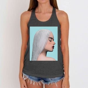 De Aquí No Sales Women's Knotted Racerback Tank