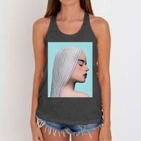 De Aquí No Sales Women's Knotted Racerback Tank