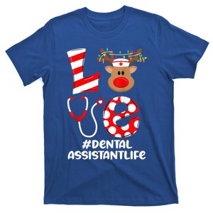 Dental Assistant Nurse Christmas Cute Scrub Top Love Gift T-Shirt