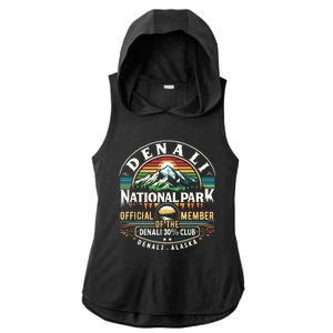 Denali Alaska National Park Official Member Of The Denali 30 Percent Club Ladies PosiCharge Tri-Blend Wicking Draft Hoodie Tank