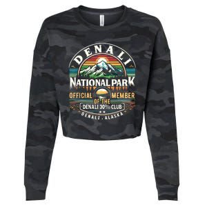 Denali Alaska National Park Official Member Of The Denali 30 Percent Club Cropped Pullover Crew