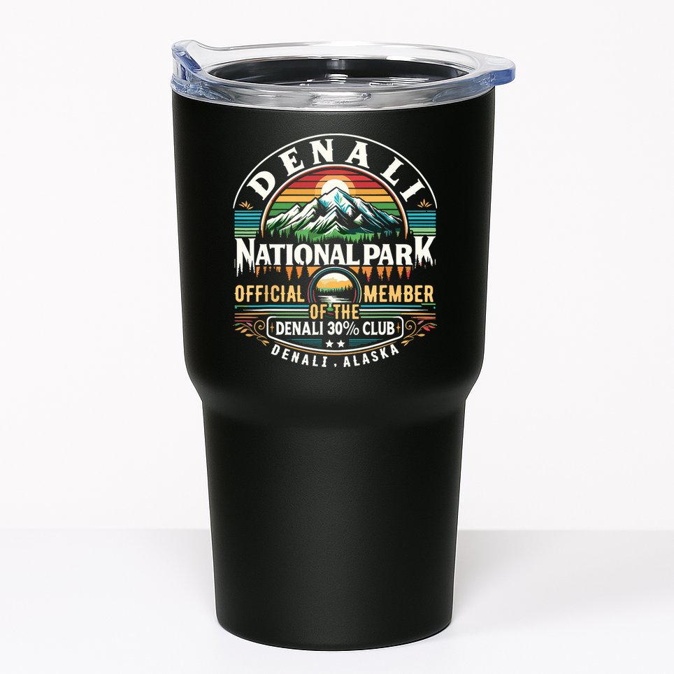 Denali Alaska National Park Official Member Of The Denali 30 Percent Club Tumbler