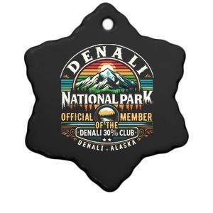 Denali Alaska National Park Official Member Of The Denali 30 Percent Club Ceramic Star Ornament