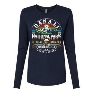 Denali Alaska National Park Official Member Of The Denali 30 Percent Club Womens Cotton Relaxed Long Sleeve T-Shirt